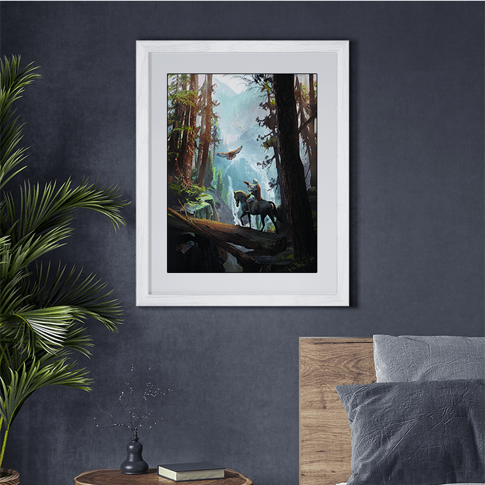 Forest Cliffs - Assassin's Creed art - Fine Art Print